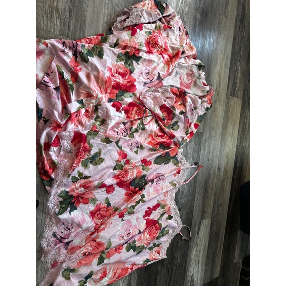 Joyspun Floral Chemise Lace Trim Sleep Robe &‎ Top only (no bottoms) 3X (22-24W) - Picture 1 of 6